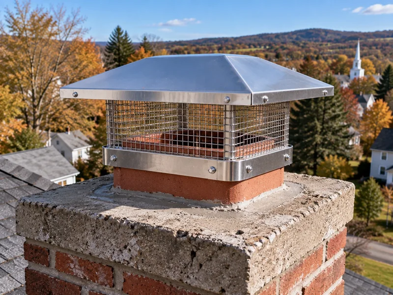 Chimney Cap Installation work in Warwick, NY