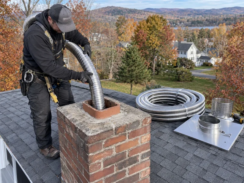 Chimney Liner work in Warwick, NY